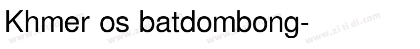 Khmer os batdombong字体转换